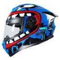 N700 Big Mouth Helmet Blue Red White