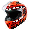 Nitro Nitro N700 Big Mouth Helmet Orange Red White - Thumbnail 3