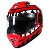 Nitro Nitro N700 Big Mouth Helmet Red Red White - Thumbnail 2
