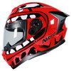 Nitro Nitro N700 Big Mouth Helmet Red Red White - Thumbnail 1