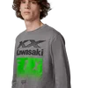 Fox Fox X Kawi Long Sleeve Premium T-Shirt Heather Grey - Thumbnail 2