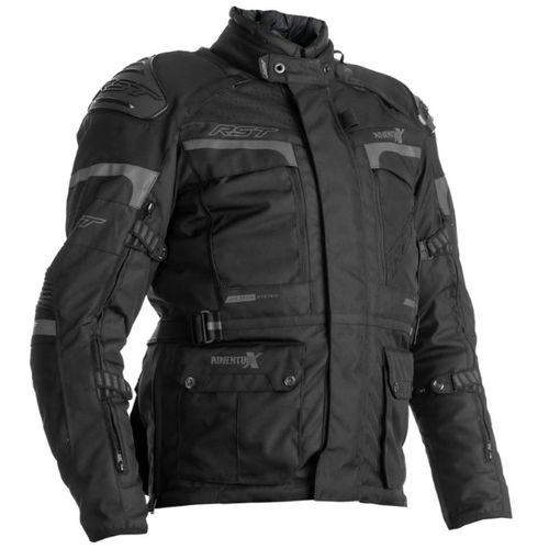 RST Pro Series Adventure-X Black Textile Motorcycle Jacket Front                                                                                                                                                                                               