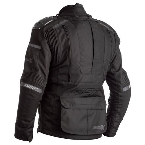 RST Pro Series Adventure-X Black Textile Motorcycle Jacket Back                                                                                                                                                                                                