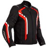 RST Axis CE Black Red White Textile Motorcycle Jacket Front                                                                                                                                                                                                    