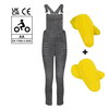 MotoGirl MotoGirl Daisy Dungarees Grey - Thumbnail 4