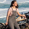 MotoGirl MotoGirl Daisy Dungarees Grey - Thumbnail 6