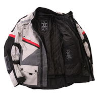 Legacy Jacket Light Grey Dark Grey Red Black