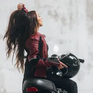 Fiona Leather Jacket Red