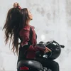 MotoGirl MotoGirl Fiona Leather Jacket Red - Thumbnail 5
