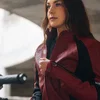 MotoGirl MotoGirl Fiona Leather Jacket Red - Thumbnail 6