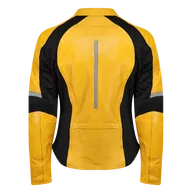 Fiona Leather Jacket Yellow