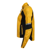 Fiona Leather Jacket Yellow