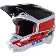 S-M5 Speed Helmet White Dark Blue Red Glossy