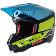 S-M5 Speed Helmet Yellow Fluo Light Blue