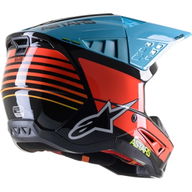 S-M5 Speed Helmet Yellow Fluo Light Blue