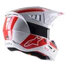 Alpinestars Alpinestars S-M5 Bond Helmet White Red Glossy - Thumbnail 3