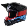 Alpinestars Alpinestars S-M5 Bond Helmet Black Red Cyan Glossy - Thumbnail 1