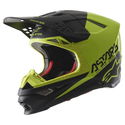 Supertech S-M8 Echo MX Helmet Black Yellow Fluo