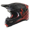 Alpinestars Alpinestars Supertech S-M8 Echo MX Helmet Black Grey Red Fluo - Thumbnail 1