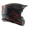 Alpinestars Alpinestars Supertech S-M8 Echo MX Helmet Black Grey Red Fluo - Thumbnail 7