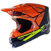 Alpinestars Alpinestars Supertech S-M8 Factory MX Helmet Dark Blue Orange Yellow Fluo - Thumbnail 1