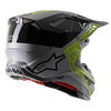 Alpinestars Alpinestars Supertech S-M8 Triple MX Helmet Silver Black Yellow Fluo - Thumbnail 4