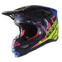 Supertech S-M8 Echo MX Helmet Black Blue Yellow Pink