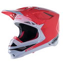 Supertech S-M10 Angel MX Helmet Black Red Fluo White Glossy