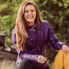 MotoGirl MotoGirl Valerie Leather Jacket Purple - Thumbnail 4