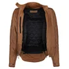MotoGirl MotoGirl Valerie Leather Jacket Camel - Thumbnail 3