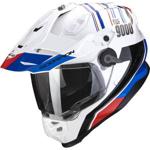 Scorpion ADF-9000 Desert Helmet White Blue Red