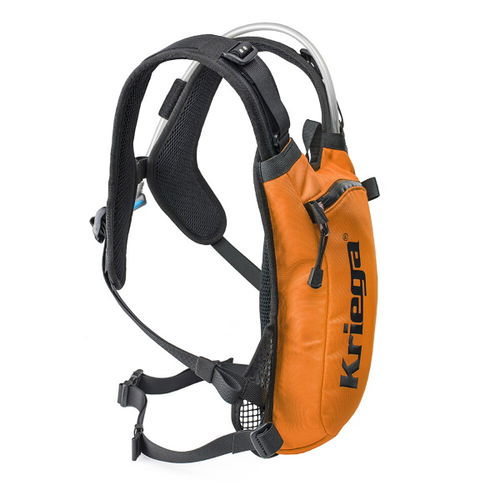 Kriega Hydro-2 Orange Motorcycle Backpack Side                                                                                                                                                                                                                 