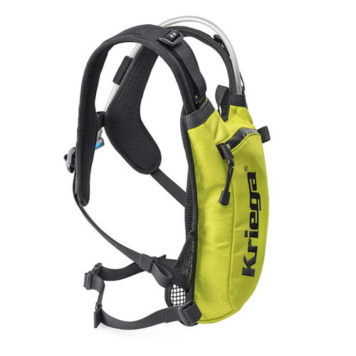 Kriega Hydro-2 Lime Motorcycle Backpack Side                                                                                                                                                                                                                   