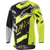 Alpinestars Racer Youth Screamer Black Fluo Yellow Grey Motocross Jersey 1511 Front                                                                                                                                                                            
