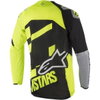 Alpinestars Racer Youth Screamer Black Fluo Yellow Grey Motocross Jersey 1511 Back                                                                                                                                                                             