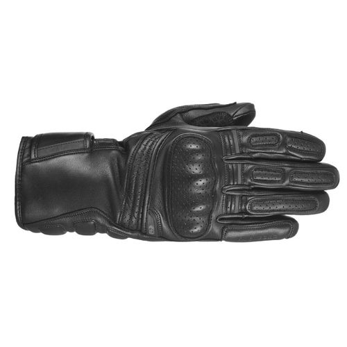 Oxford Products Hamilton Black Motorcycle Gloves Back                                                                                                                                                                                                          