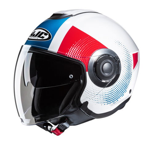 HJC I40N Helmet Pyle White Blue Red