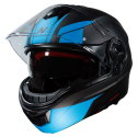 F441 Helmet Analog II Satin Black Gun Blue