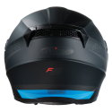F441 Helmet Analog II Satin Black Gun Blue