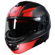 F441 Helmet Analog II Satin Black Gun Red