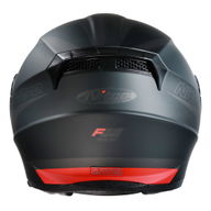 F441 Helmet Analog II Satin Black Gun Red