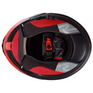 F441 Helmet Analog II Satin Black Gun Red