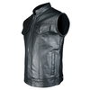 Frank Thomas Frank Thomas Leather Waistcoat Black - Thumbnail 3