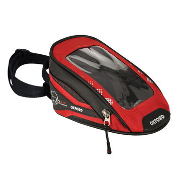 Oxford Products M1R Red Micro Motorcycle Tank Bag                                                                                                                                                                                                              