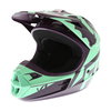 Fox V1 Race Green Motocross Helmet Green Front Left                                                                                                                                                                                                            