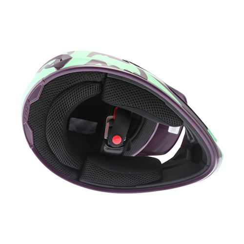 Fox V1 Race Green Motocross Helmet Green Inside                                                                                                                                                                                                                