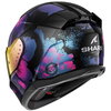 Shark Shark D-Skwal 3 Helmet Mayfer Black Purple Blue - Thumbnail 2