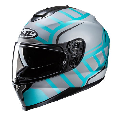 HJC C70N Helmet Holt White Blue
