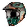 MT MT Streetfighter SV S Helmet P1R Matt Black Green Gold - Thumbnail 1