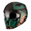 MT MT Streetfighter SV S Helmet P1R Matt Black Green Gold - Thumbnail 2